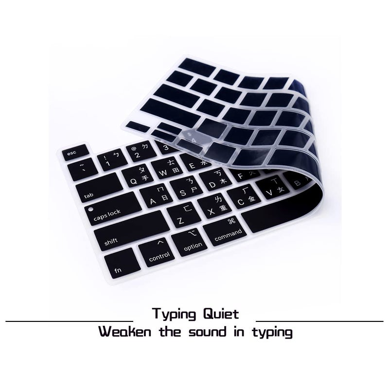 HRH Ultra Thin Taiwanese Language Silicone Keyboard Cover Skin for MacBook Pro 13 inch 2020(Model A2289/A2251/A2338 M1 Chip) and for MacBook Pro 16" 2019 (Model A2141) Accessories - Image 2